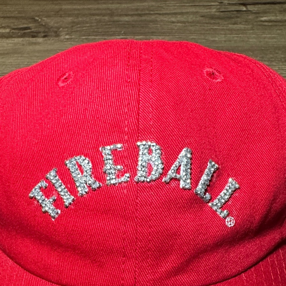 Fireball Dad hat Red-Rhinestones